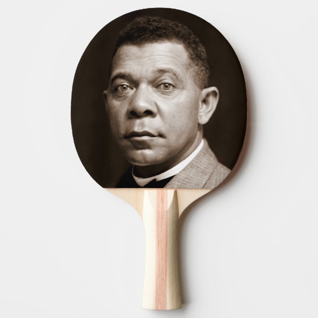Raquete De Ping Pong Booker Washington: Educador Afro-Americano (Frente)