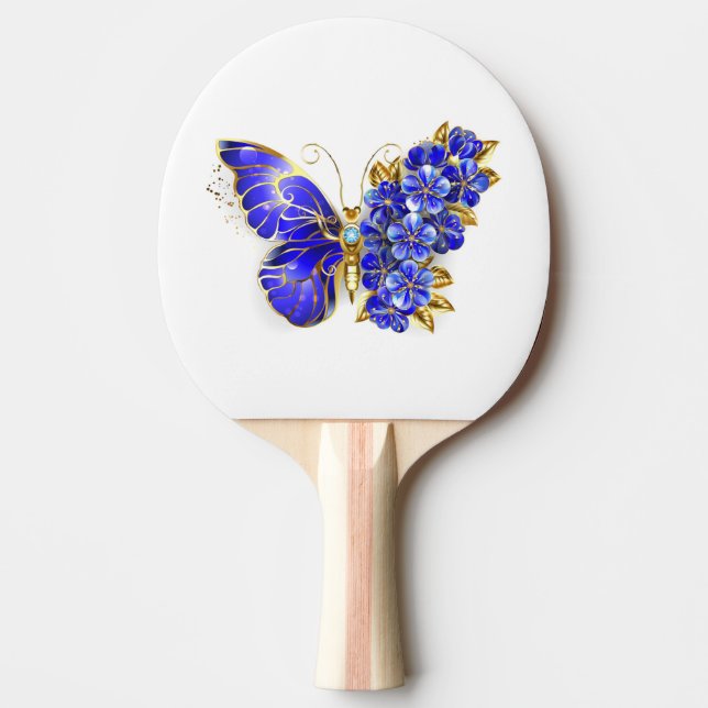 Raquete De Ping Pong Borboleta Flor Sapphire (Frente)