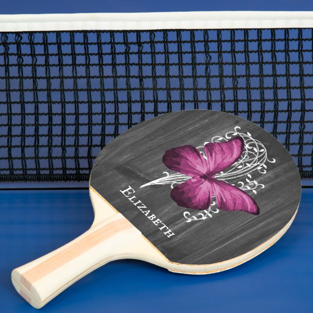 Raquete De Ping Pong Borboleta russa magenta personalizada (Insitu)
