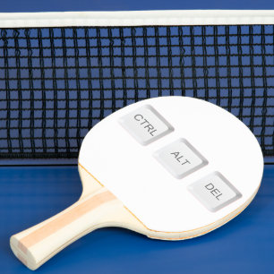 Raquete De Ping Pong Botões CTRL ALT DEL do SlipperyJoe três teclas bra
