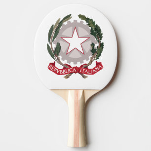 Raquete De Ping Pong Brasão de armas da Itália símbolo do país bandeira