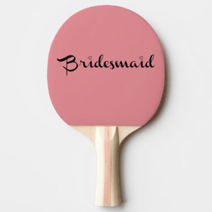 Raquete De Ping Pong Bridesmaid Black A Rosa