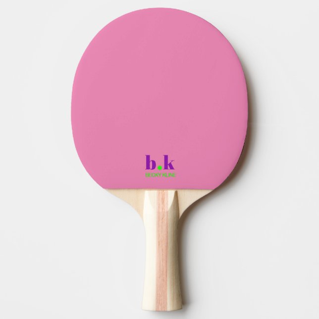 Raquete de Ping Pong Brilhante e Colorida (Frente)