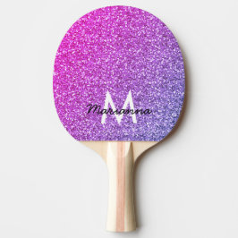 Raquete De Ping Pong Brilhante Roxo Cor-de-Rosa, Girassol Personalizado