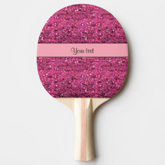 Raquete De Ping Pong Brilho cor-de-rosa Sparkly
