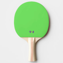 Raquete De Ping Pong Brilho Verde