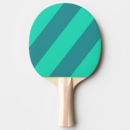 Raquete De Ping Pong Brisa da Praia Azul Turquesa Listras Negritas