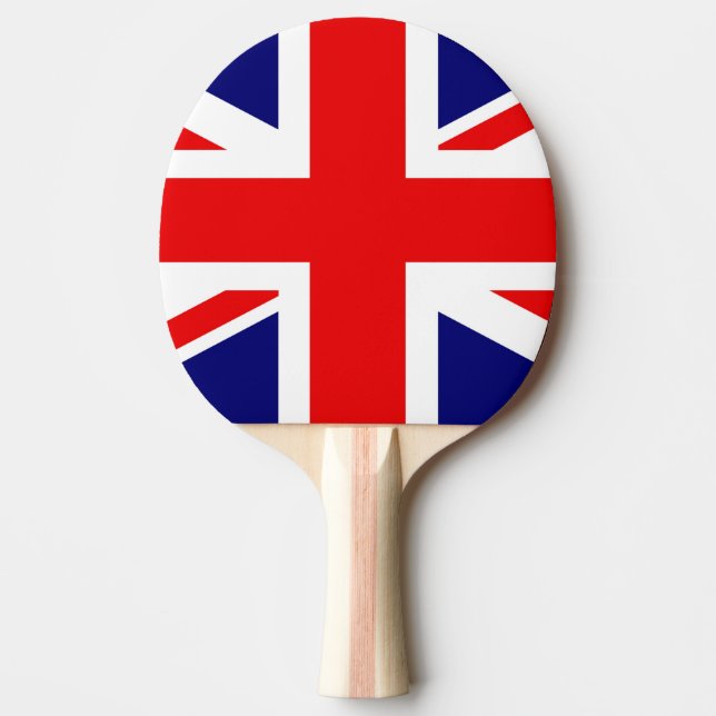 Raquete De Ping Pong British Flag United Kingdom of England (Frente)