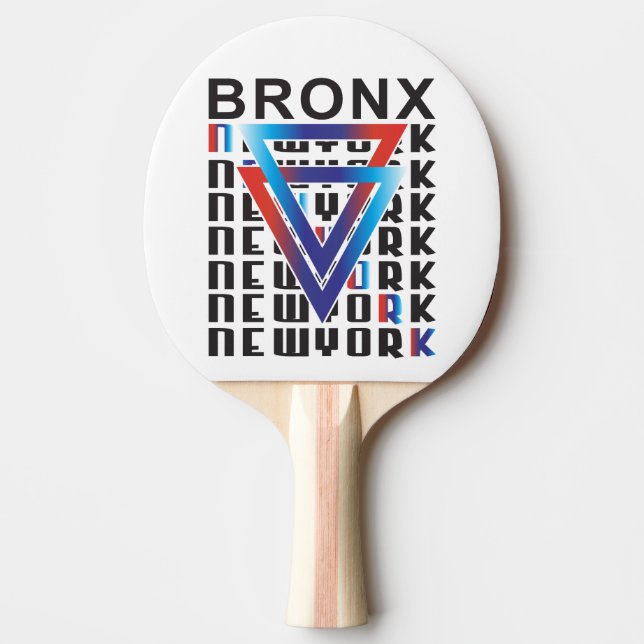 Raquete De Ping Pong Bronx Bold: Uma Futurística em Nova York (Frente)
