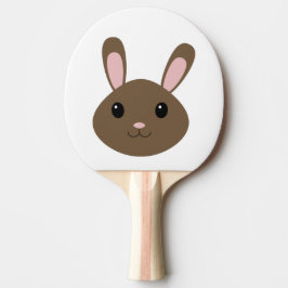 Raquete De Ping Pong Brown Bunny Adorável