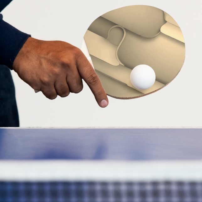 Raquete De Ping Pong Brown Hues Modern Art (Insitu)