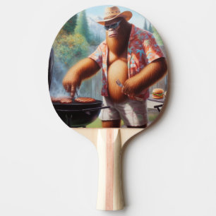 Raquete De Ping Pong Burgers de Griling de Pé Grande