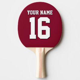 Raquete De Ping Pong Burgundy Sporty Team Jersey