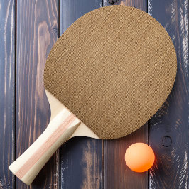 Raquete De Ping Pong Burlap Marrom