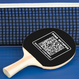 Raquete De Ping Pong Business Marketing QR Code