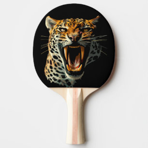 Raquete De Ping Pong Cabeça de ataque com picos-leopardo