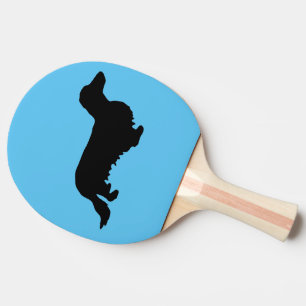 Raquete De Ping Pong Cabelo Longo Dachshund - Silhouette 1