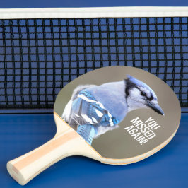 Raquete De Ping Pong Caçador de Jay Azul-Cinto no Treestump