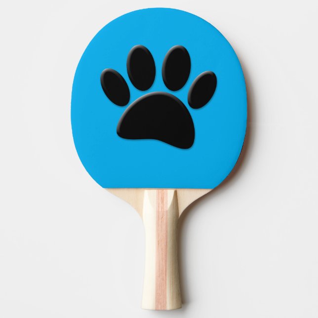 Raquete De Ping Pong Cachorra Azul (Frente)