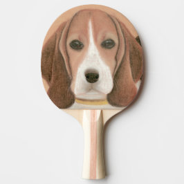 Raquete De Ping Pong Cachorro inteligente. Pastel