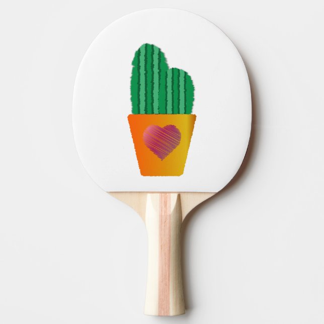 Raquete De Ping Pong Cactus (Frente)