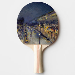 Raquete De Ping Pong Camille Pissarro - Boulevard Montmartre à Noite