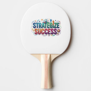 Raquete De Ping Pong Camiseta Motivacional de Xadrez Rei Estratégia de