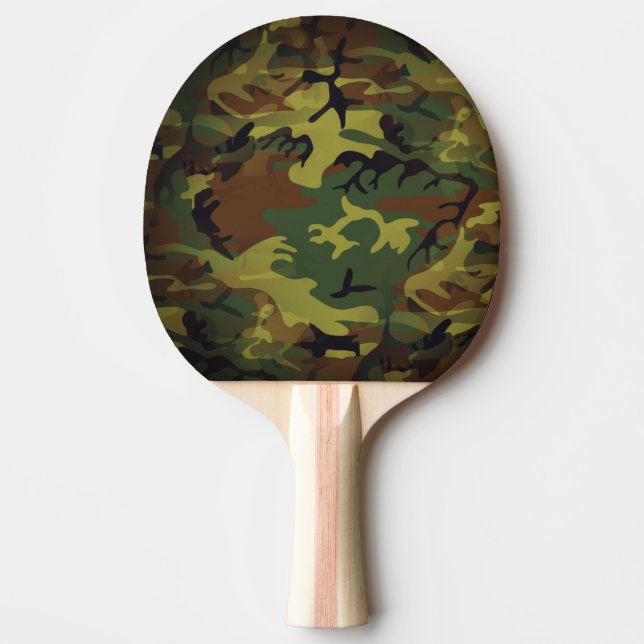 Raquete De Ping Pong Cammo Verde (Frente)