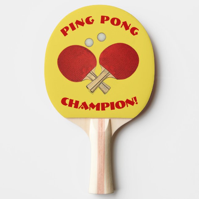 Raquete De Ping Pong Campeão de Pong do sibilo! (Frente)