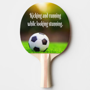 Raquete De Ping Pong Campo verde inspiracional de futebol