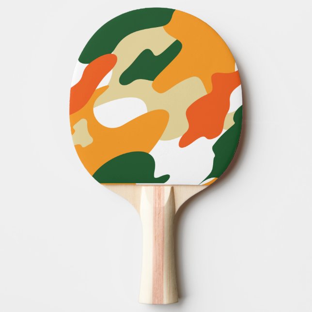 Raquete De Ping Pong camuflagem (Frente)