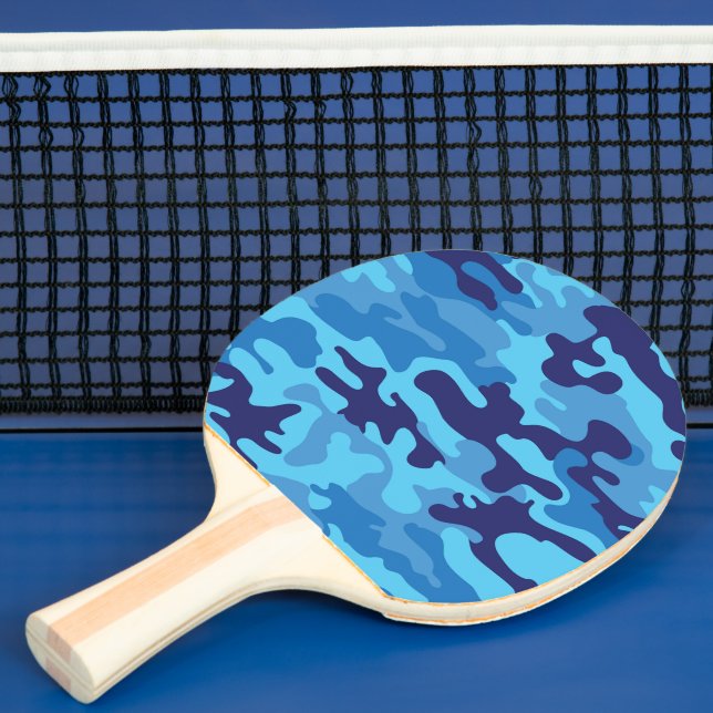 Raquete De Ping Pong Camuflagem Azul (Insitu)