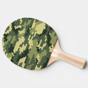 Raquete De Ping Pong Camuflagem/Camo da floresta de 8 Digitas do pixel