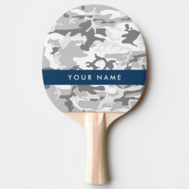 Raquete De Ping Pong Camuflagem de Cinzas de neve de inverno Seu nome p