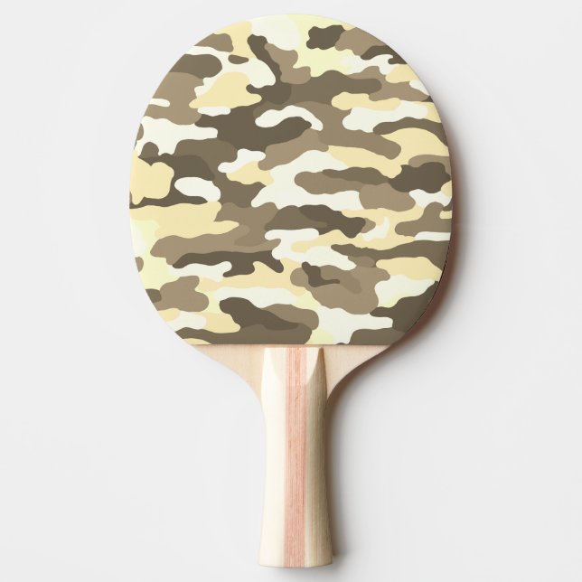 Raquete De Ping Pong Camuflagem do Deserto (Frente)