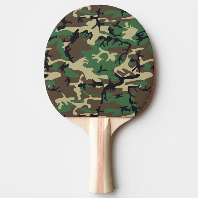 Raquete De Ping Pong Camuflagem Militar (Frente)