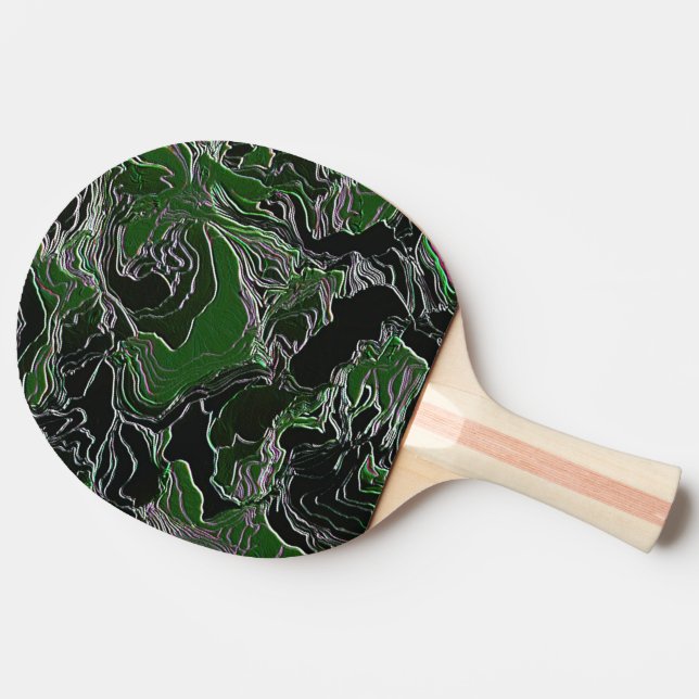 Raquete De Ping Pong Camuflagem Verde Funky (Lateral)
