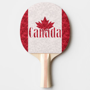 Raquete De Ping Pong Canadá, chá de bandeira