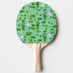 Raquete De Ping Pong Canes, ervas, lírios: enxame de safra.