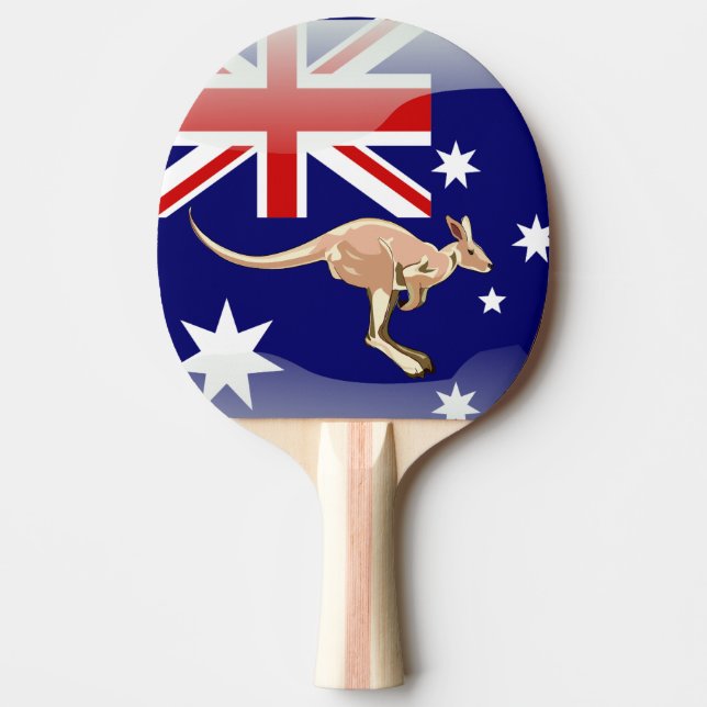Raquete De Ping Pong canguru australiano (Frente)