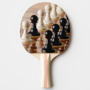 Raquete De Ping Pong Canhões no Conselho de xadrez