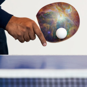 Raquete De Ping Pong Caos no Coração de Orion Spitzer Hubble Composto