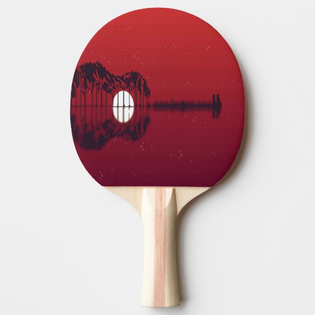 Raquete De Ping Pong Capa de Violão (Frente)