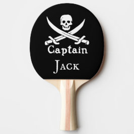 Raquete De Ping Pong Capitão Pirata Personalizado