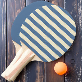 Raquete De Ping Pong Capri Azul Listras de Polo e Sólido