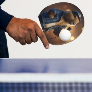 Raquete De Ping Pong "Capybara Cowboy: Serenading the Wild West"
