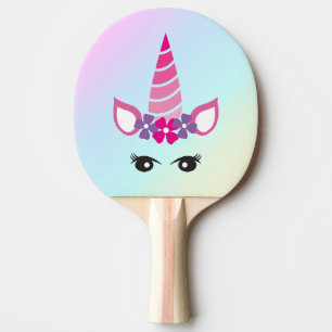 Raquete De Ping Pong Cara lunática do jogo do unicórnio dos amantes d