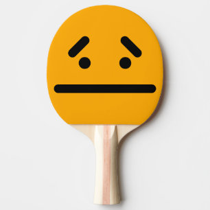 Raquete De Ping Pong Cara Orange Branca Triste
