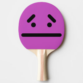 Raquete De Ping Pong Cara Preta Triste Roxa