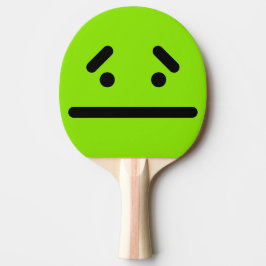 Raquete De Ping Pong Cara Verde Branca Triste